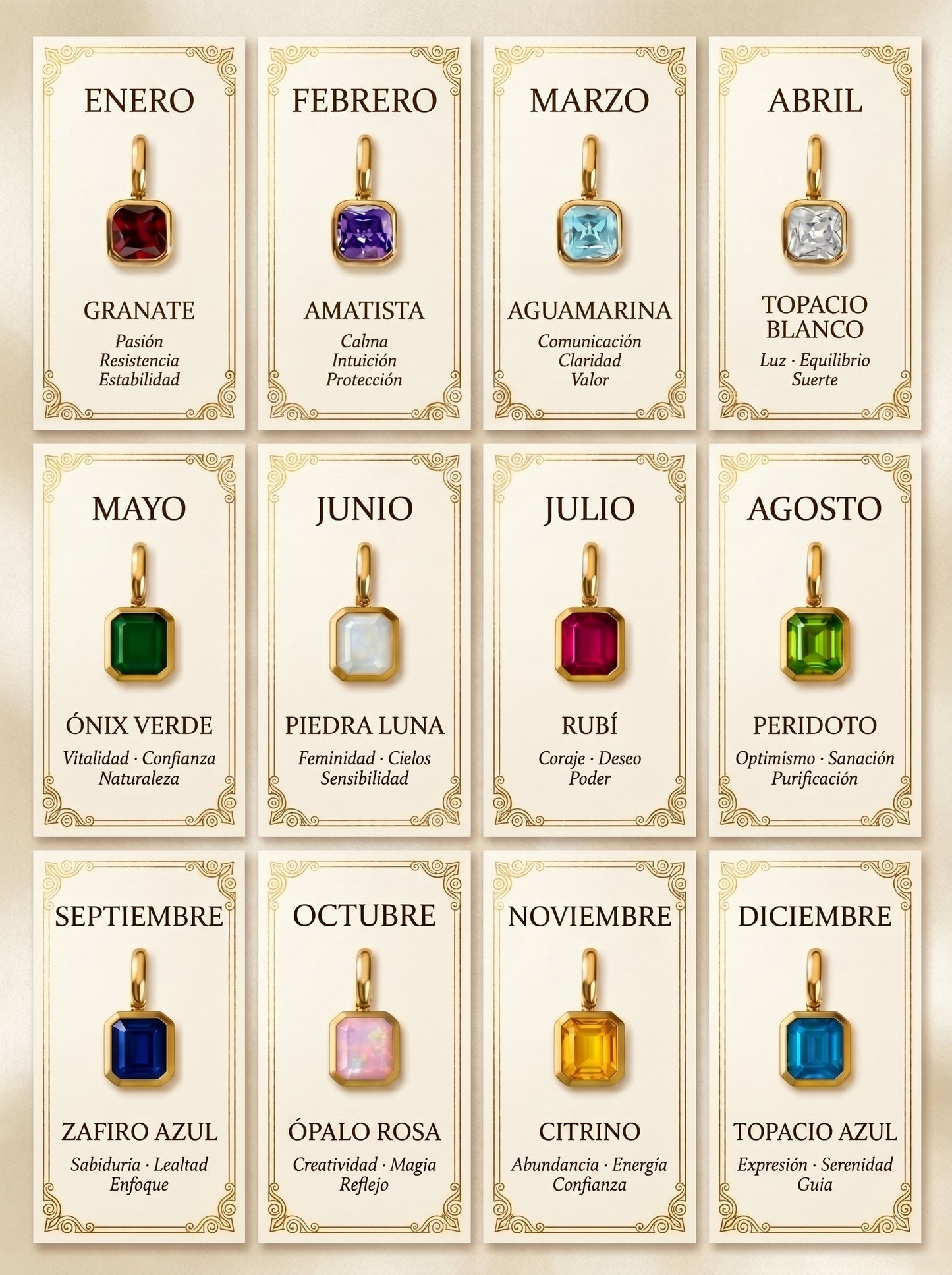 Charms Piedra de Nacimiento - Origen