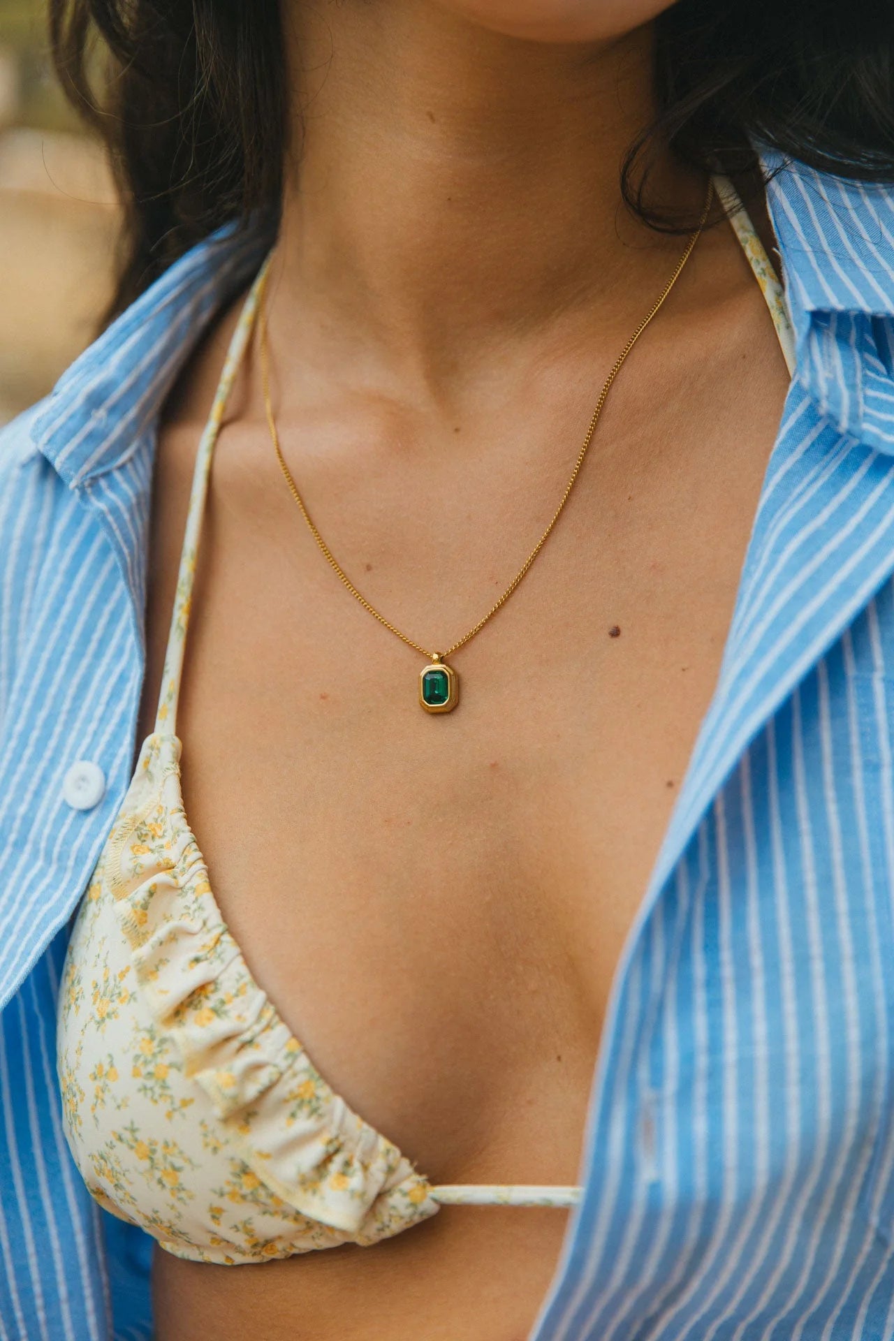 Viridis Collar, Oro/Verde