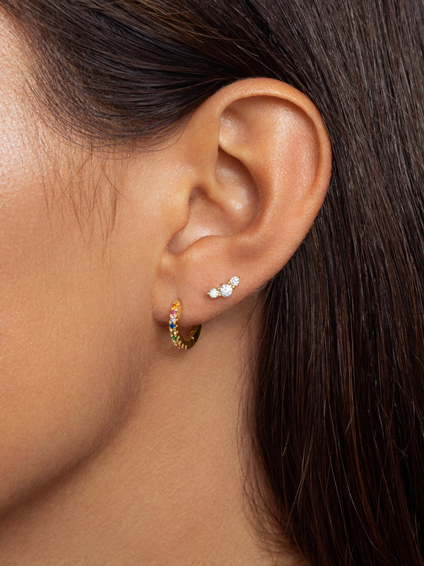 Aurora Pendientes, Oro