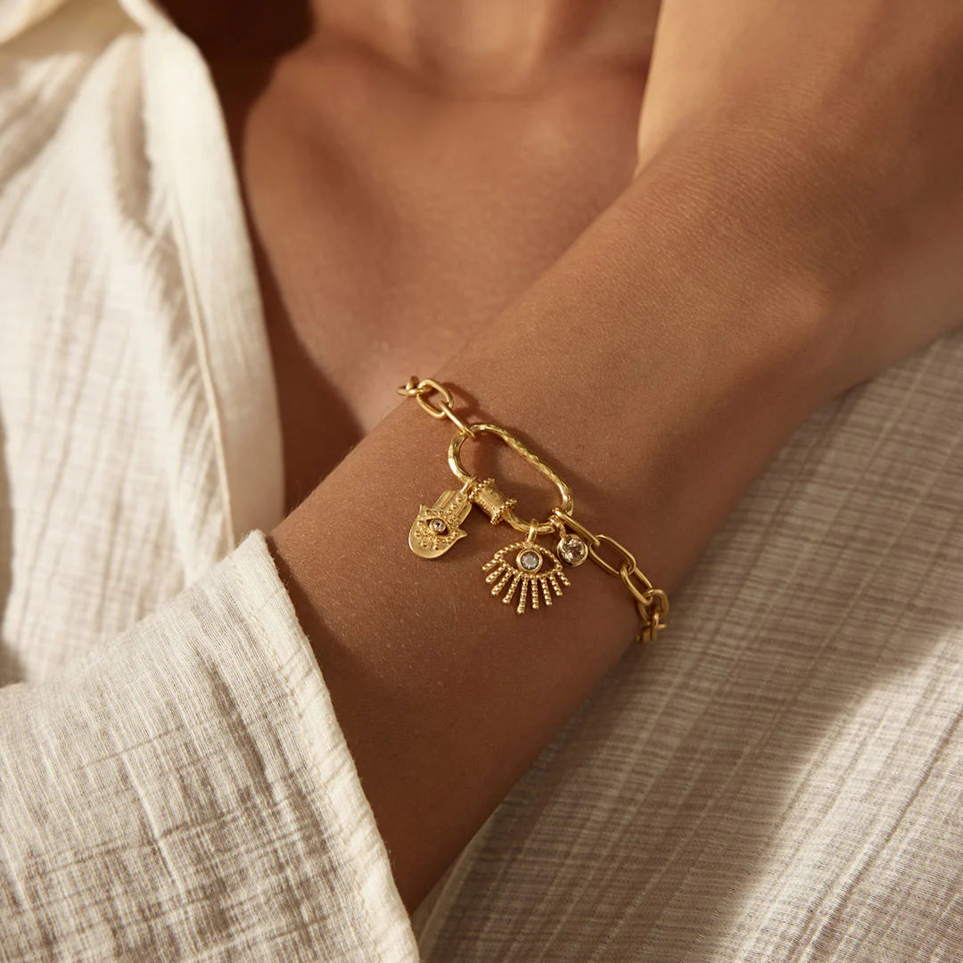 Pulsera Nuevos Comienzos Sol Interior para Charms