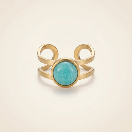 Anillo Étera — Amazonita