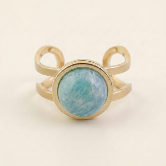 Anillo Étera — Amazonita