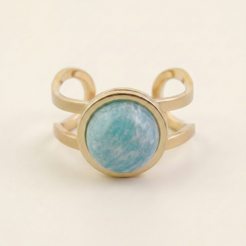 Anillo Étera — Amazonita