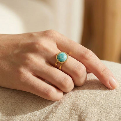 Anillo Étera — Amazonita