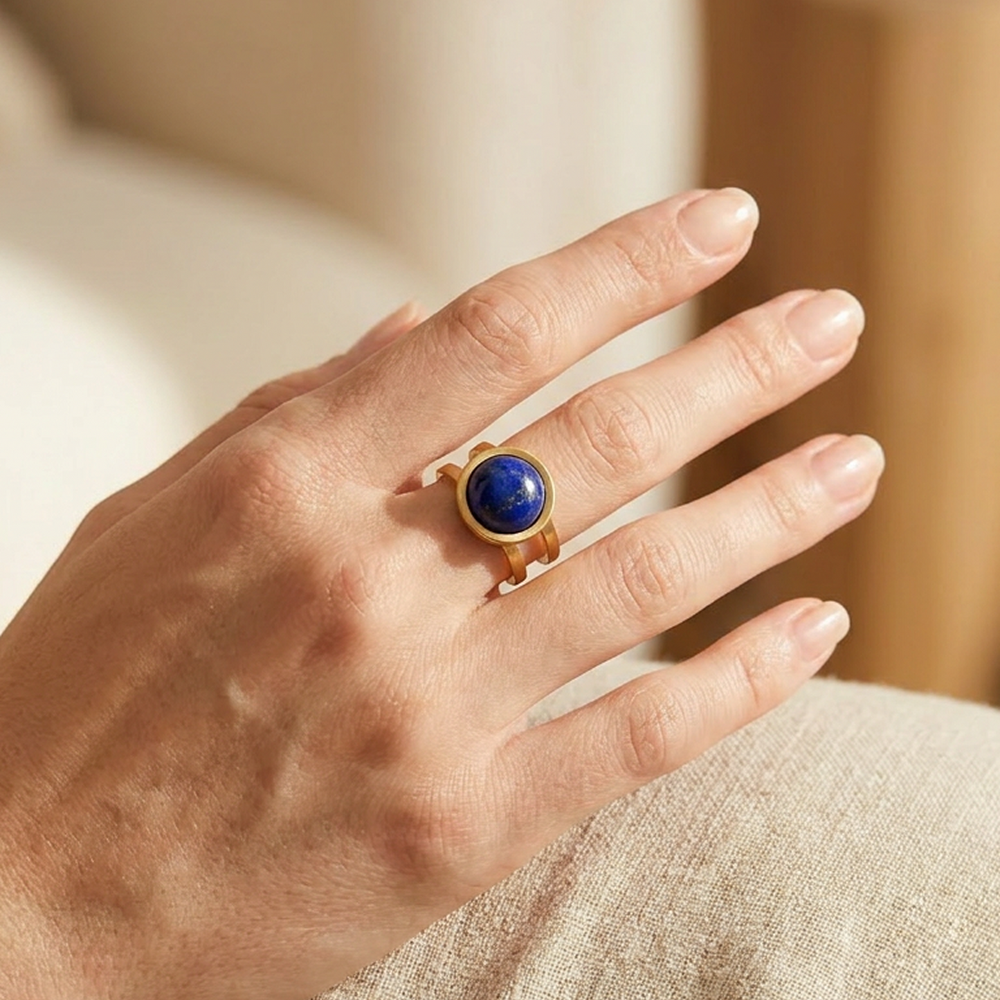Anillo Étera — Lapislázuli